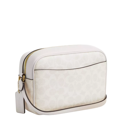 Bolsa Coach Jamie Camera Bag Signature Canvas White Chalk