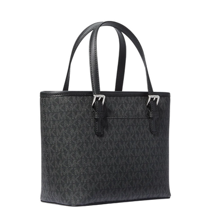 Bolsa Michael Kors Jet Set Travel Extra-Smal Logo Top-Zip Black Tote Bag