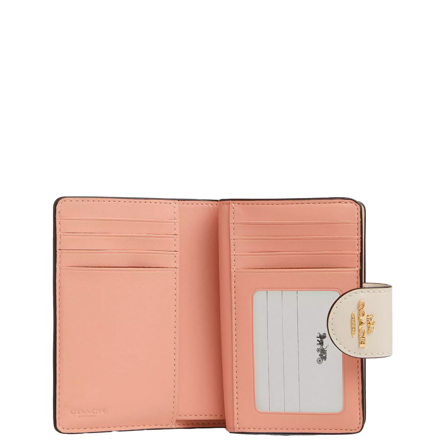 Cartera Medium Corner Zip Wallet In Signature Canvas With Floral Print Sand Multi
