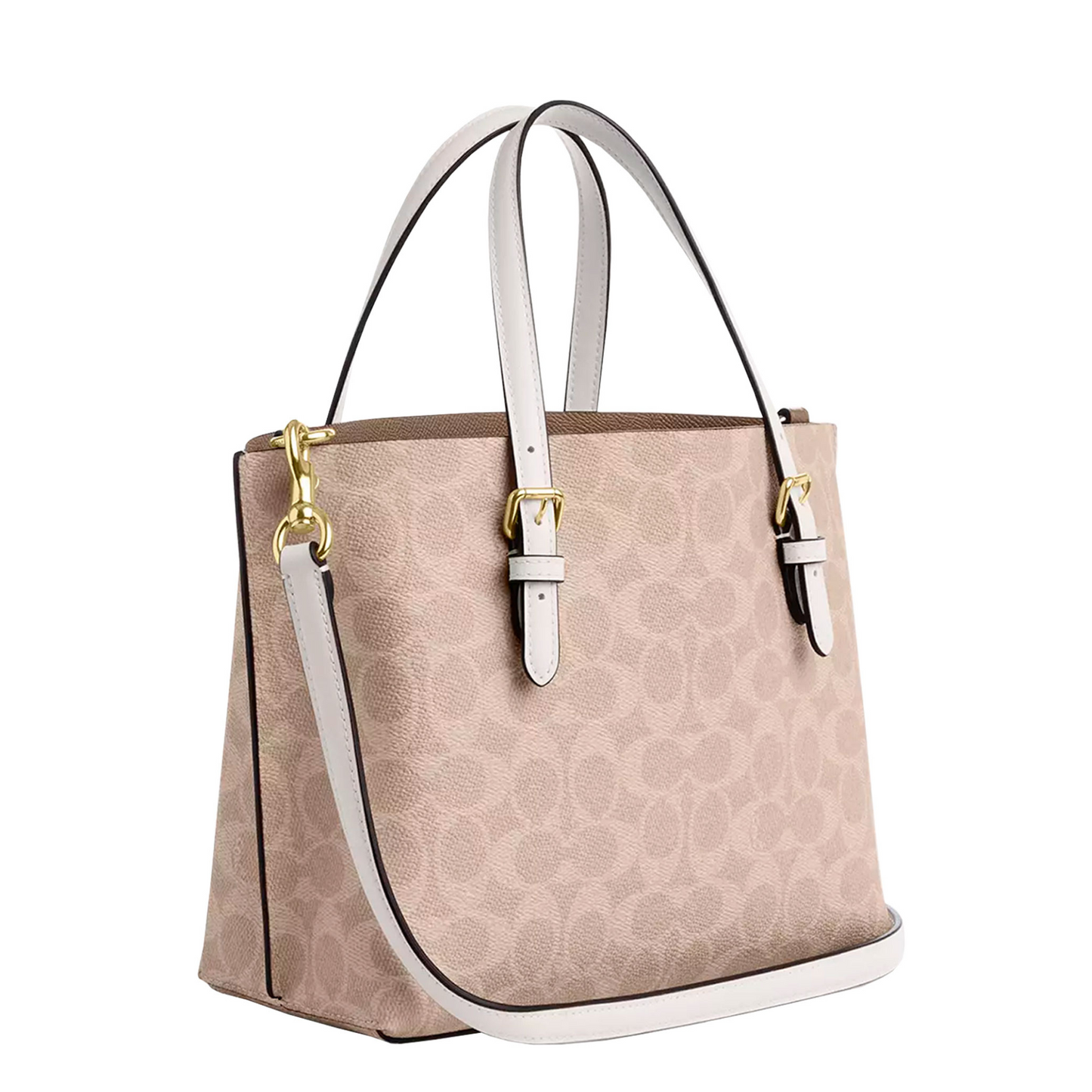 Bolsa Coach Tote Mollie 25 In Signature Canvas Sand Chalk