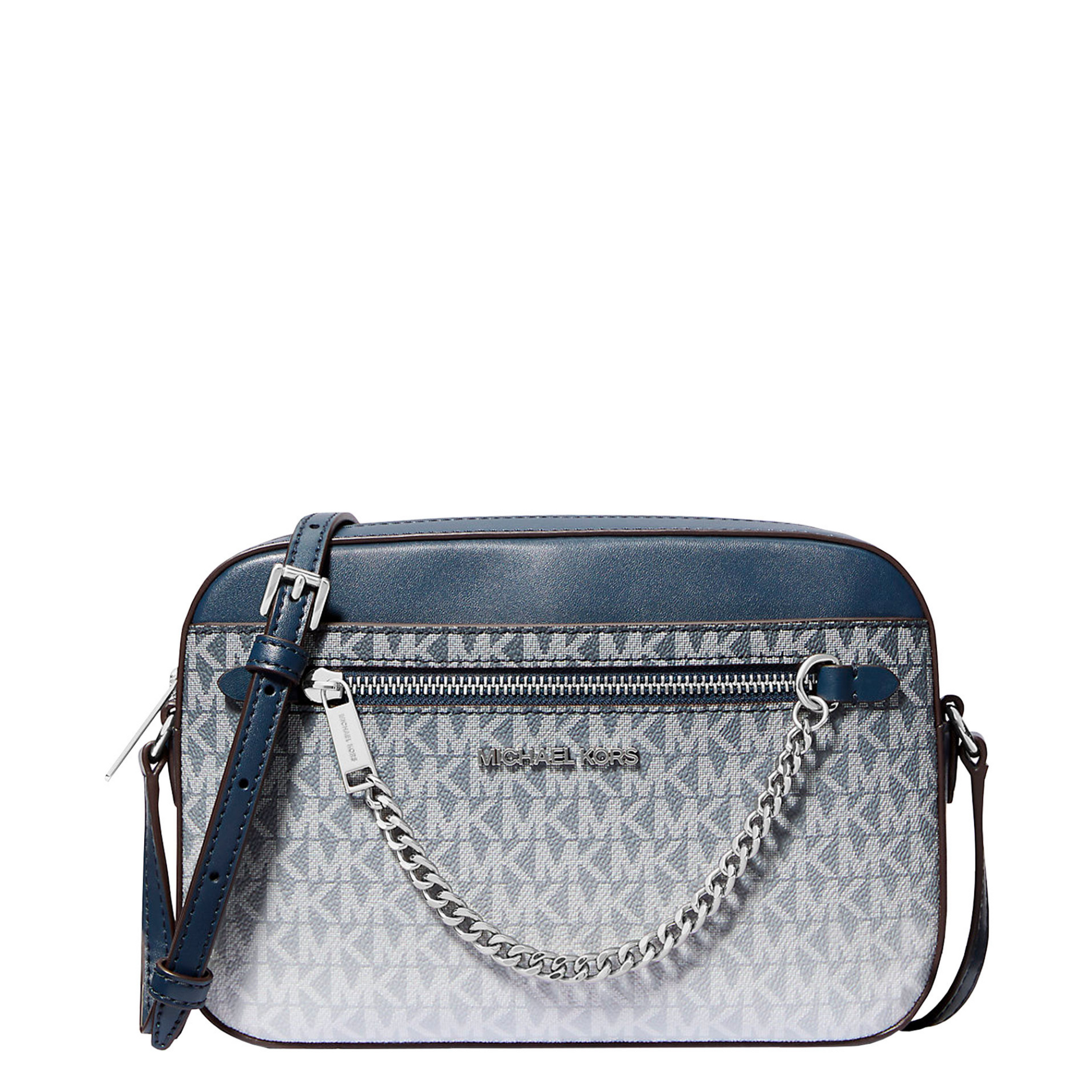 Bolsa Michael Kors Jet Set Large Ombré Signature Logo Crossbody