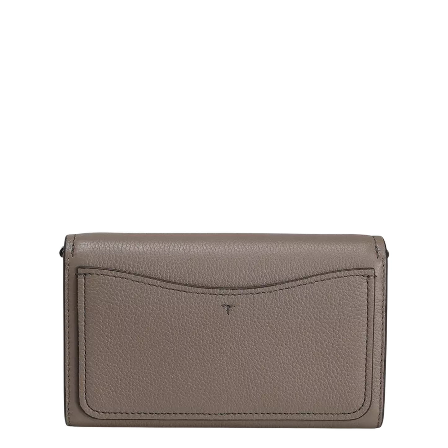 Bolsa Tory Burch Thea Flat Wallet Crossbody Gray Heron