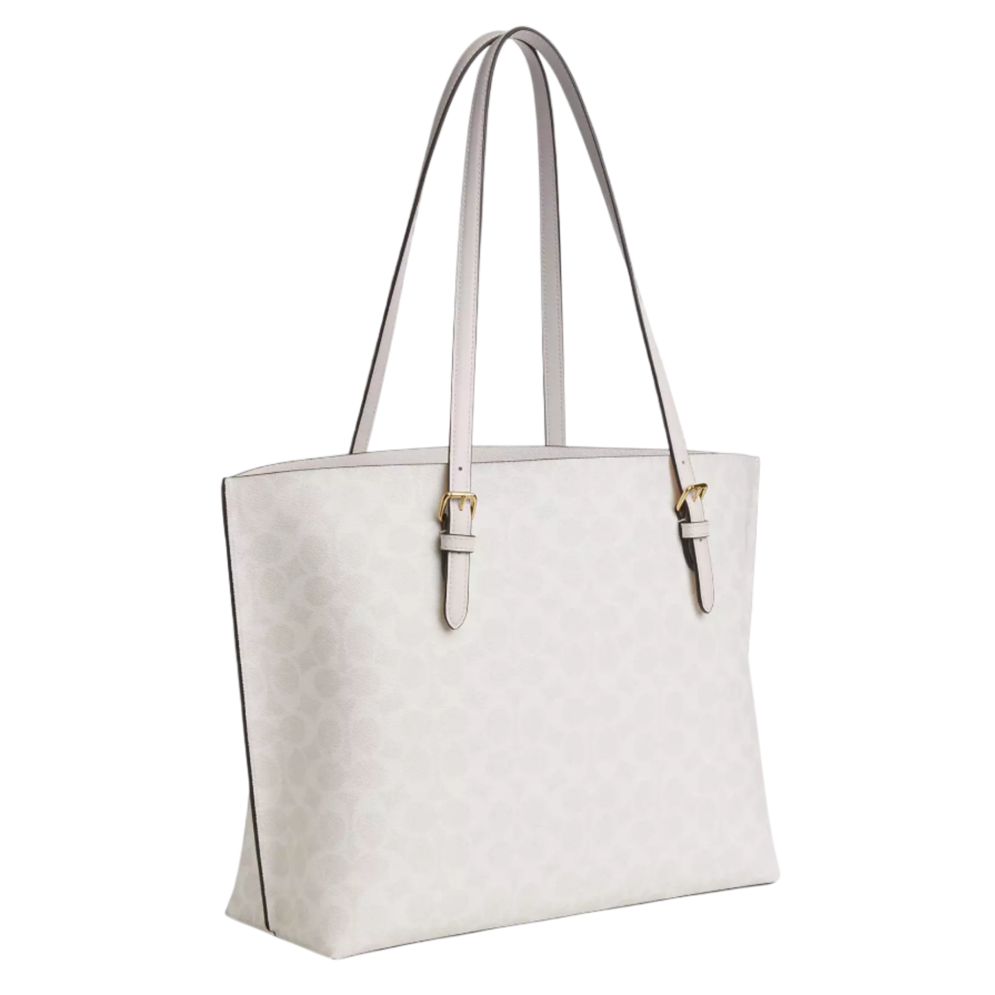 Bolsa Coach Mollie Tote Bag In Signature Canvas White Chalk