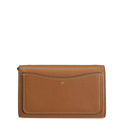 Bolsa Tory Burch Thea Flat Wallet Crossbody Tiramisu