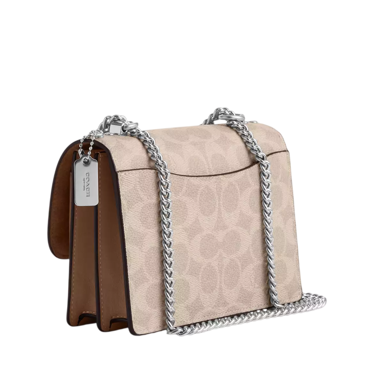 Bolsa Coach Mini Klare Crossbody Bag In Signature Canvas Sand Taupe