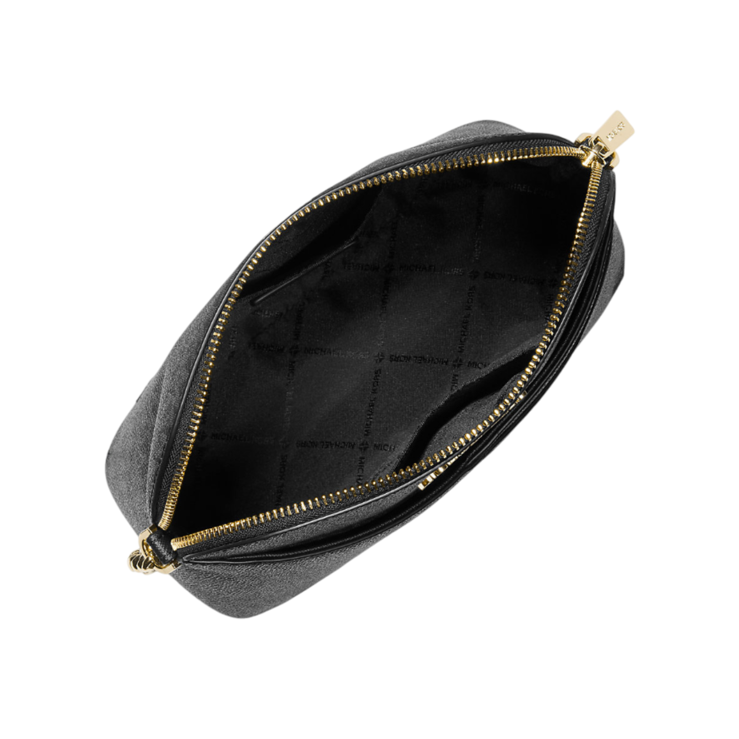 Bolsa Michael Kors Jet Set Travel Medium Logo Dome Crossbody Bag Black