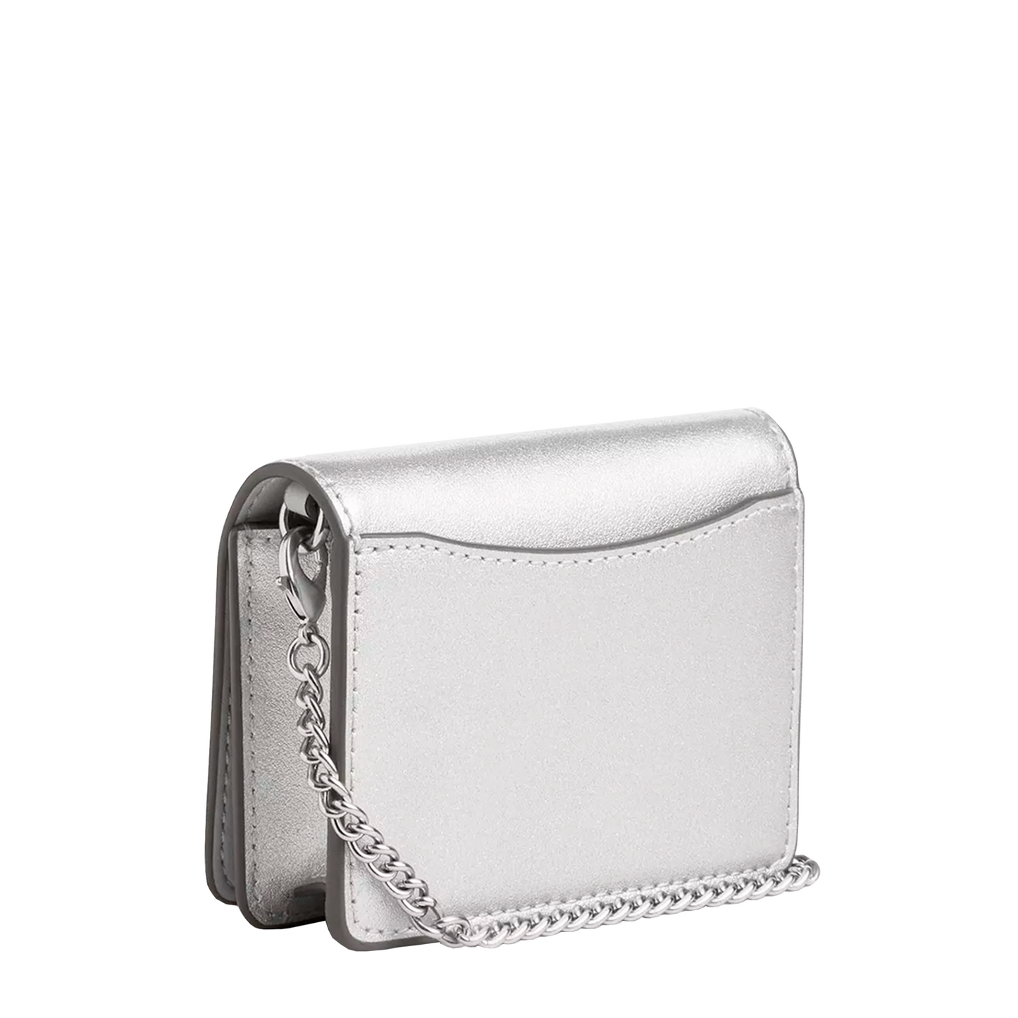 Bolsa Coach Mini Wallet On A Chain Light Silver