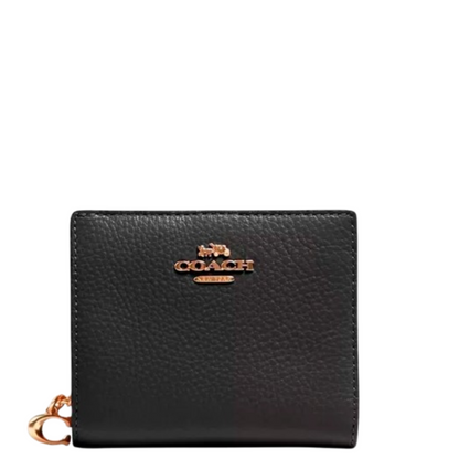 Cartera Coach Snap Wallet Black