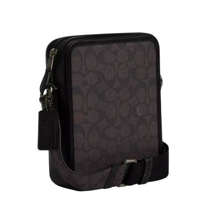 Bandolera Coach Sullivan Crossbody In Signature Canvas Walnut Black