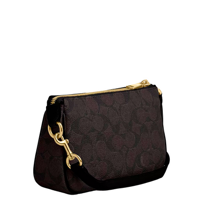 Bolsa Coach Nolita 19 In Signature Canvas Walnut Black