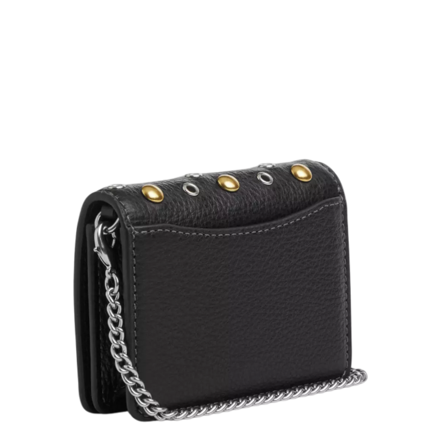 Bolsa Coach Mini Wallet On A Chain With Rivets
