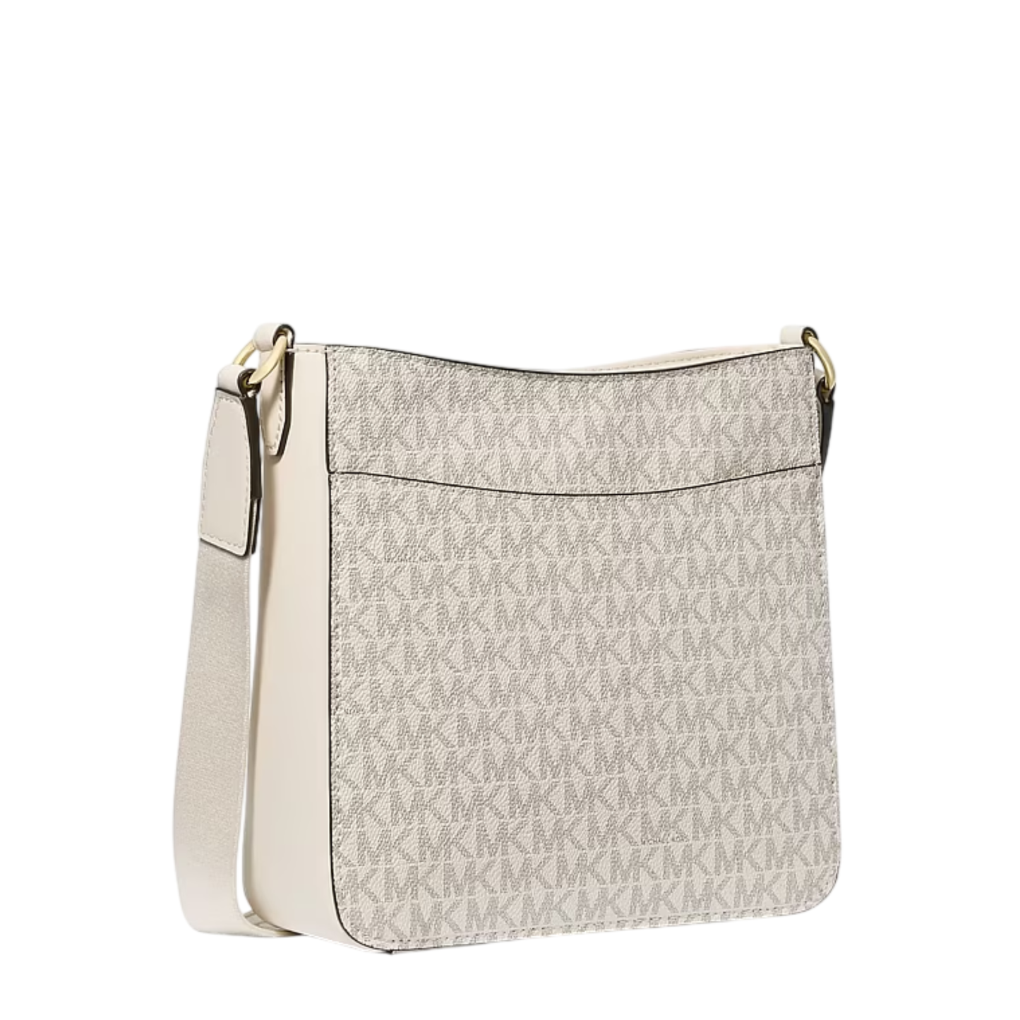 Bolsa Michael Kors Jet Set Travel Small Signature Logo Messenger Bag Light Cream Multi