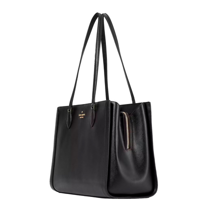 Bolsa Kate Spade Madison Saffiano East West Leather Large Laptop Tote Black