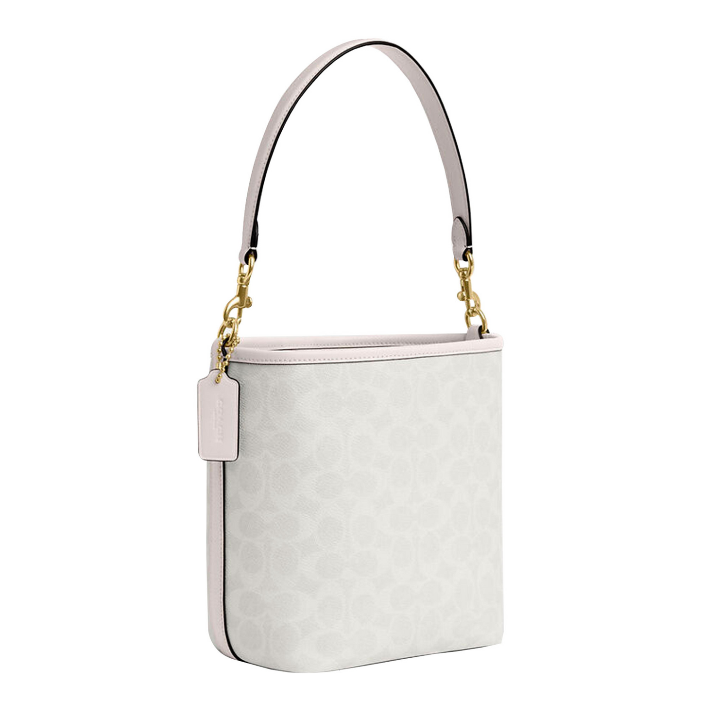 Bolsa Coach City Bucket Bag In Signature Canvas White Chalk