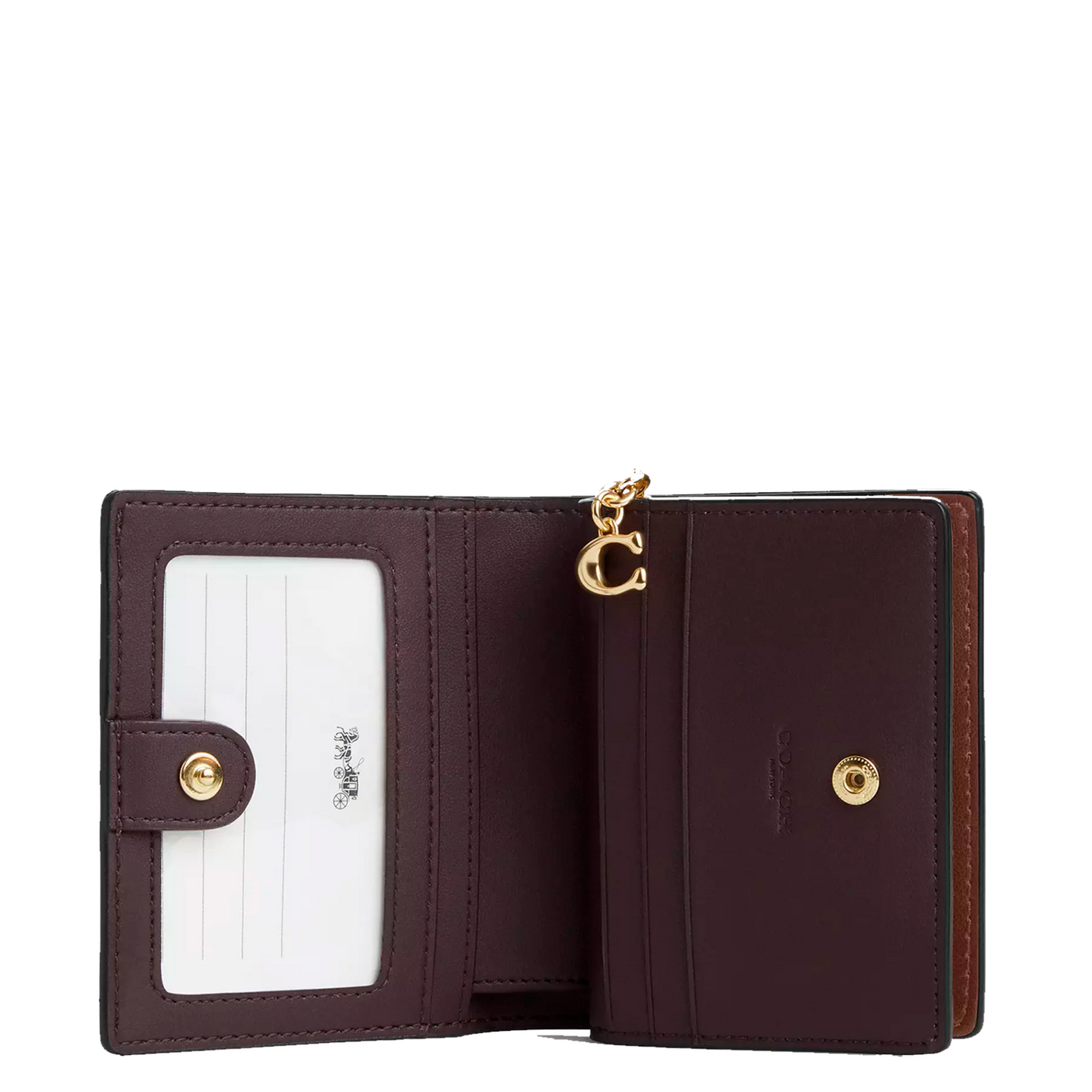 Cartera Snap Wallet In Signature Canvas Tan Brown