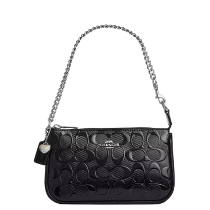 Bolsa Coach Nolita 19 In Signature Leather With Heart Charm Black