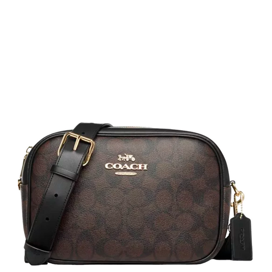 Bolsa Coach Jamie Camera Bag Signature Brown Black