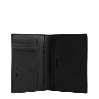 Estuche Psaporte Coach Card Case In Signature Canvas Black