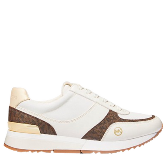 Tenis Michael Kors Andi Canvas and Signature Logo Trainer Brown