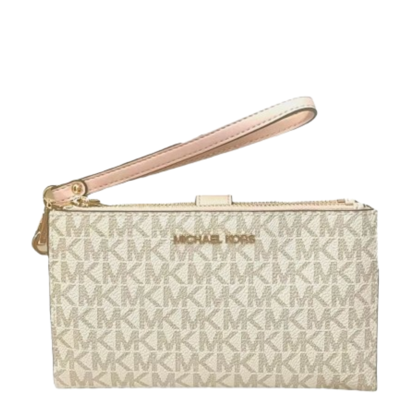 Cartera Michael Kors Jet Set Travel Double Zip Wristlet Logo