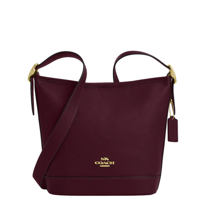 Bolsa Coach Jude Duffle Bag Dark Wine