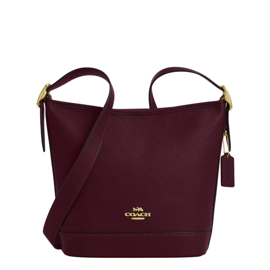 Bolsa Coach Jude Duffle Bag Dark Wine