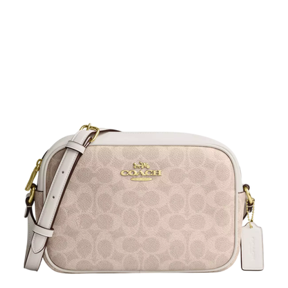 Bolsa Coach Jamie Camera Bag Signature Canvas Sand Chalk