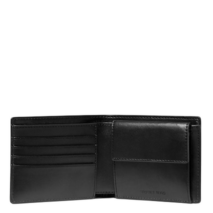 Cartera Michael Kors Cooper Logo Billfold Wallet With Coin Pouch Black