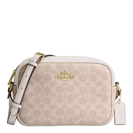 Bolsa Coach Jamie Camera Bag Signature Canvas Sand Chalk