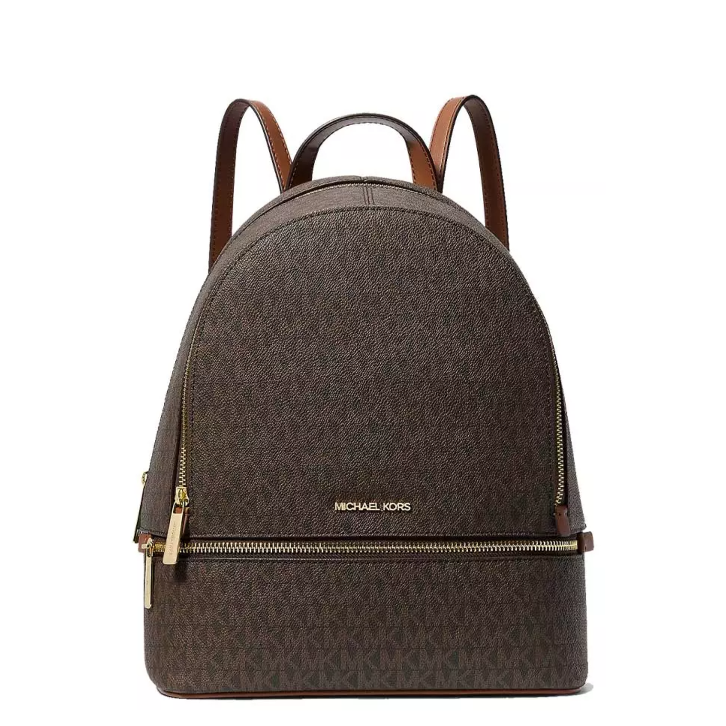 Mochila Michael Kors Rhea Medium Signature Logo Backpack Brown