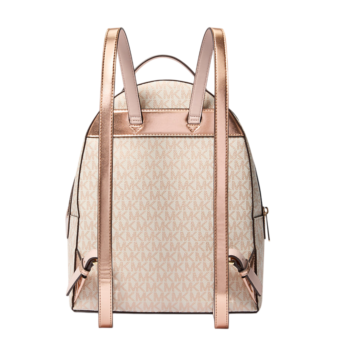 Mochila Michael Kors Sheila Medium Two-Tone Signature Logo Backpack Rose Gold