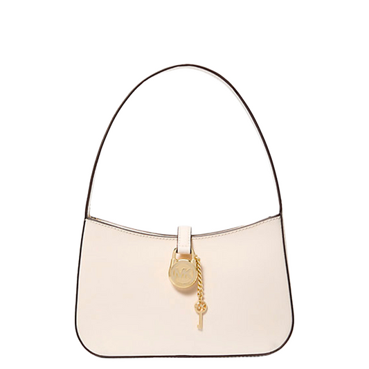 Bolsa Michael Kors Lyra Small Leather Pochette Light Cream