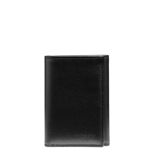 Cartera Coach Trifold Wallet Black