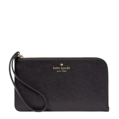 Monedero Kate Spade Lucy Medium L-zip Wristlet Black