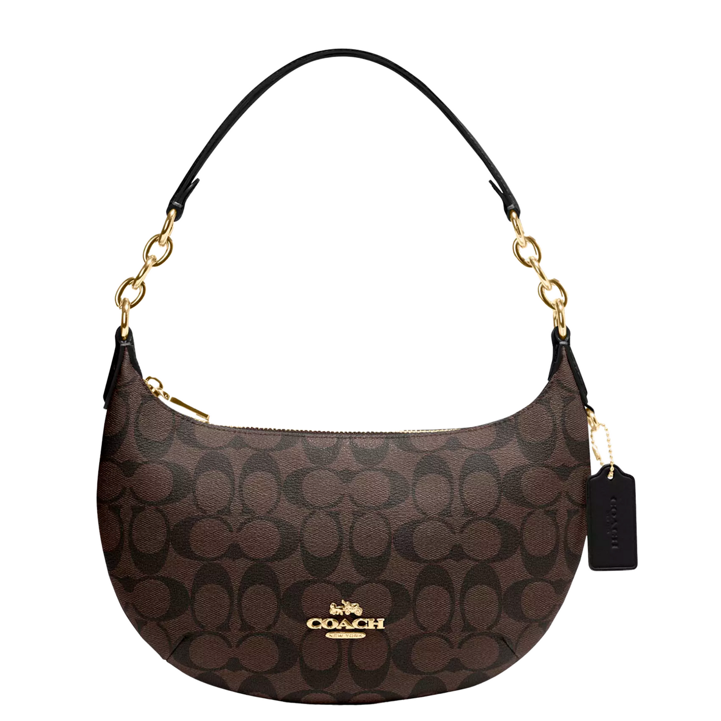 Bolsa Coach Payton Hobo In Signature Canvas Brown