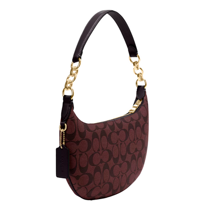 Bolsa Coach Payton Hobo In Signature Canvas Brown