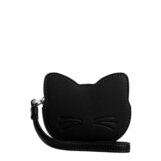 Monedero Coach Cat Coin Case Black