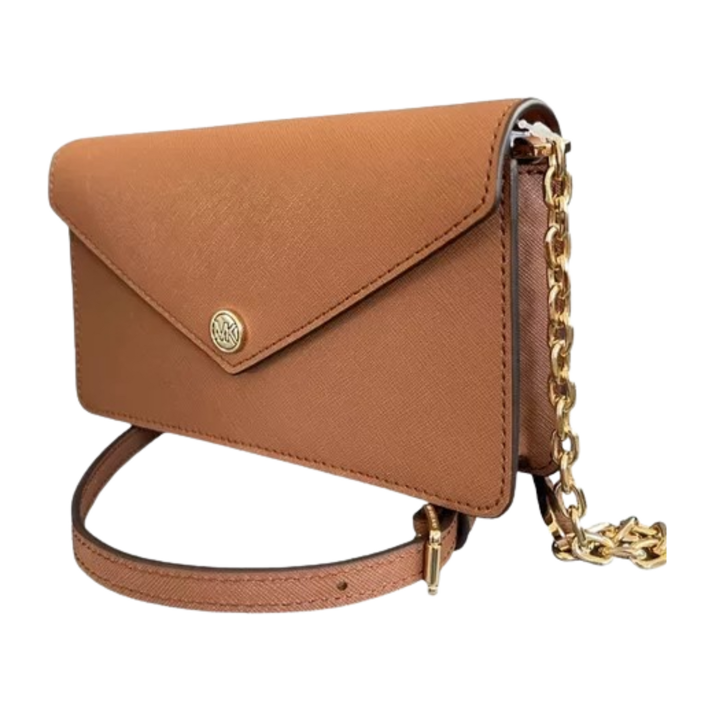 Bolsa Michael Kors Small Saffiano Leather Envelope Crossbody Bag