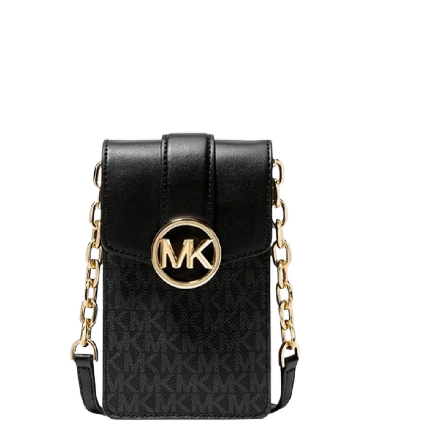 Bolsa Michael Kors Carmen Small Logo Smartphone Crossbody Bag Black