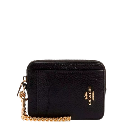 Monedero Coach Zip Card Case Black