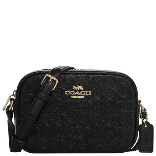 Bolsa Mini Jamie Camera Bag In Signature Leather Black