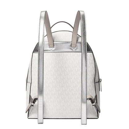Mochila Michael Kors Sheila Medium Logo Backpack Silver