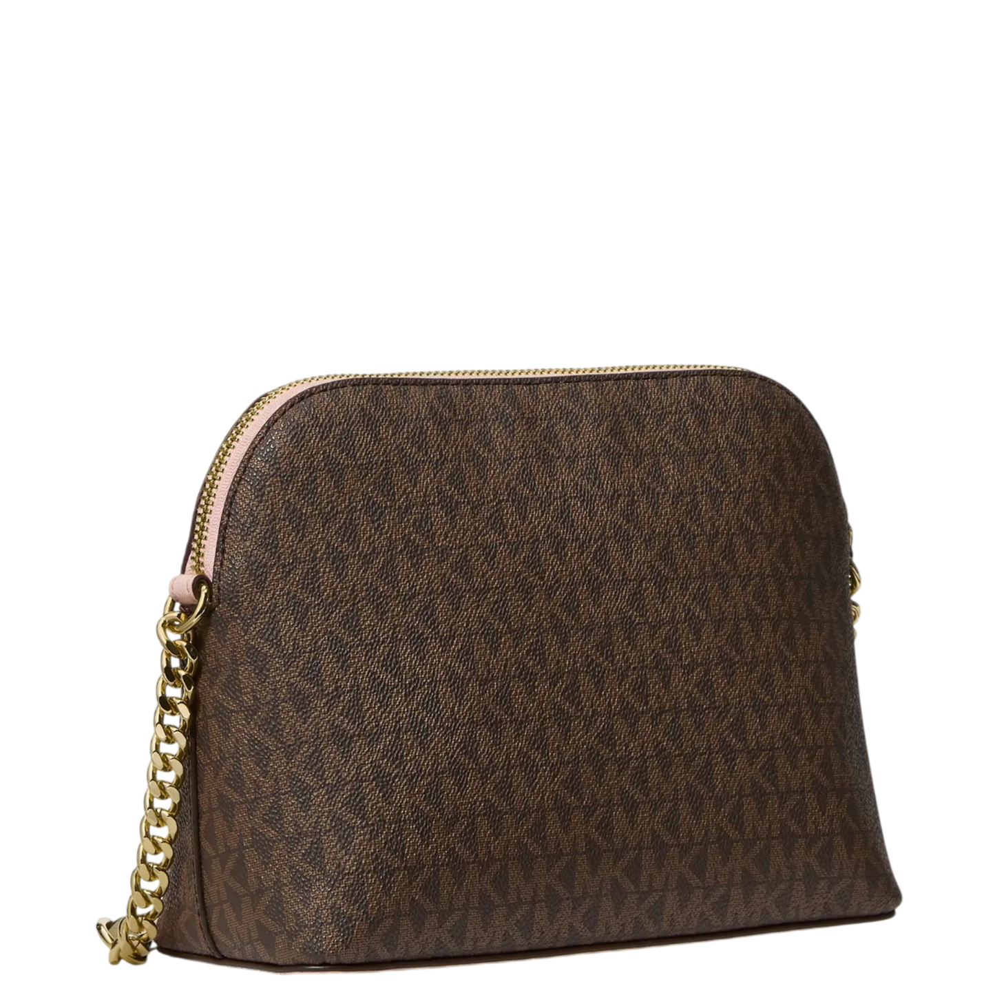 Bolsa Michael Kors Jet Set Travel Medium Logo Dome Crossbody Bag Powder Blush