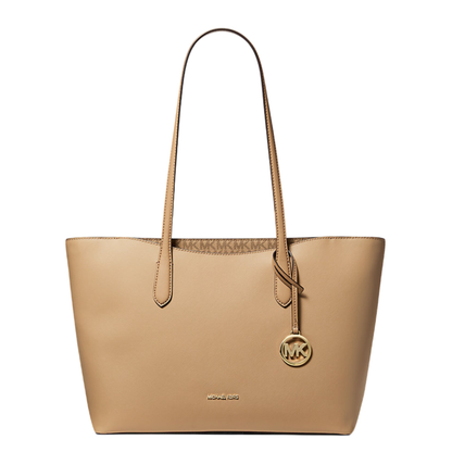 Bolsa Michael Kors Arden Large Top-Zip Tote Bag Camel