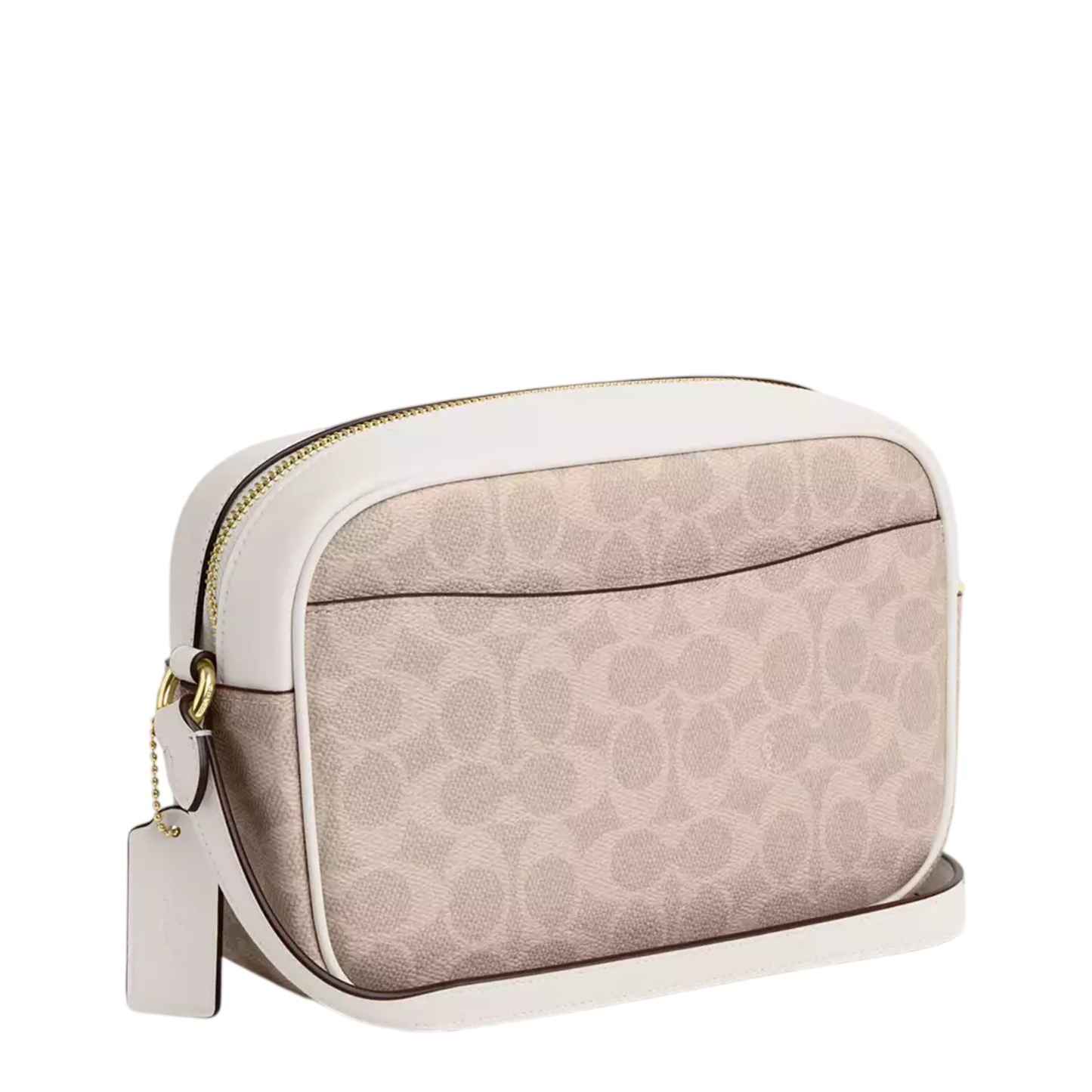Bolsa Coach Jamie Camera Bag Signature Canvas Sand Chalk