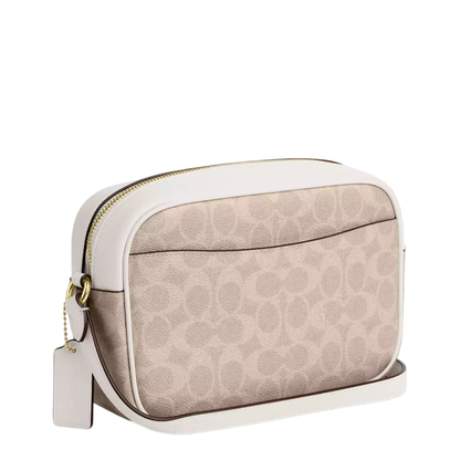 Bolsa Coach Jamie Camera Bag Signature Canvas Sand Chalk