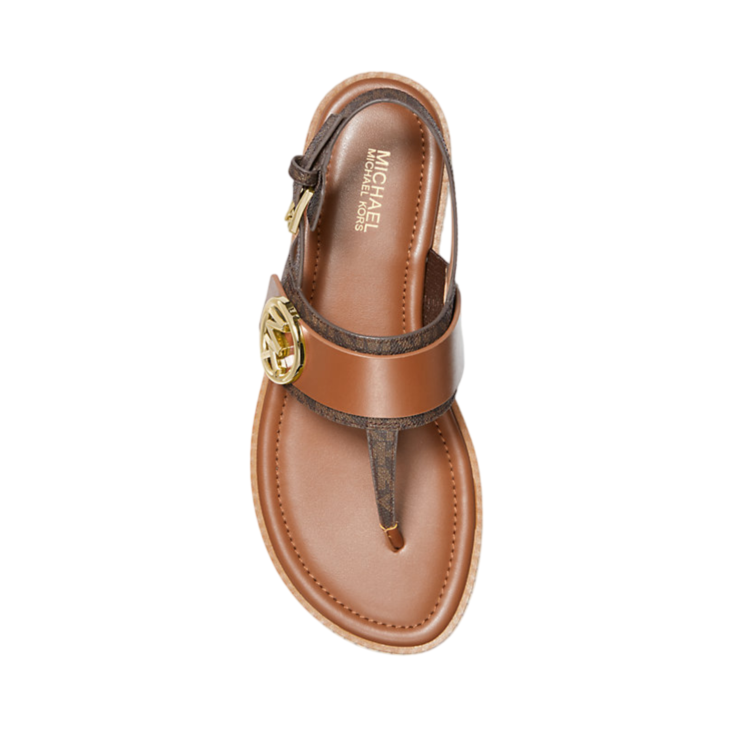 Sandalia Michael Kors Carmen Logo Brown