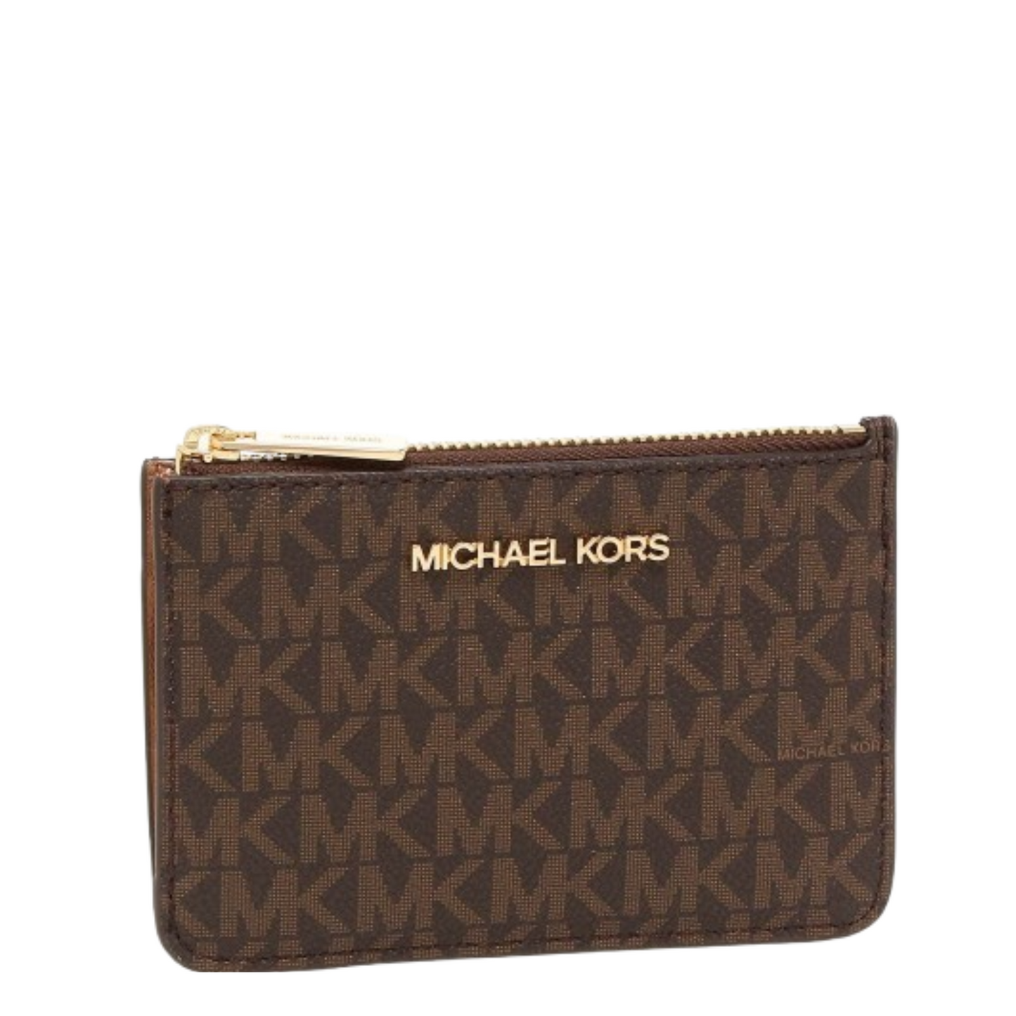 Monedero Michael Kors Jet Set Travel Small Signature Logo Coin Purse Brown