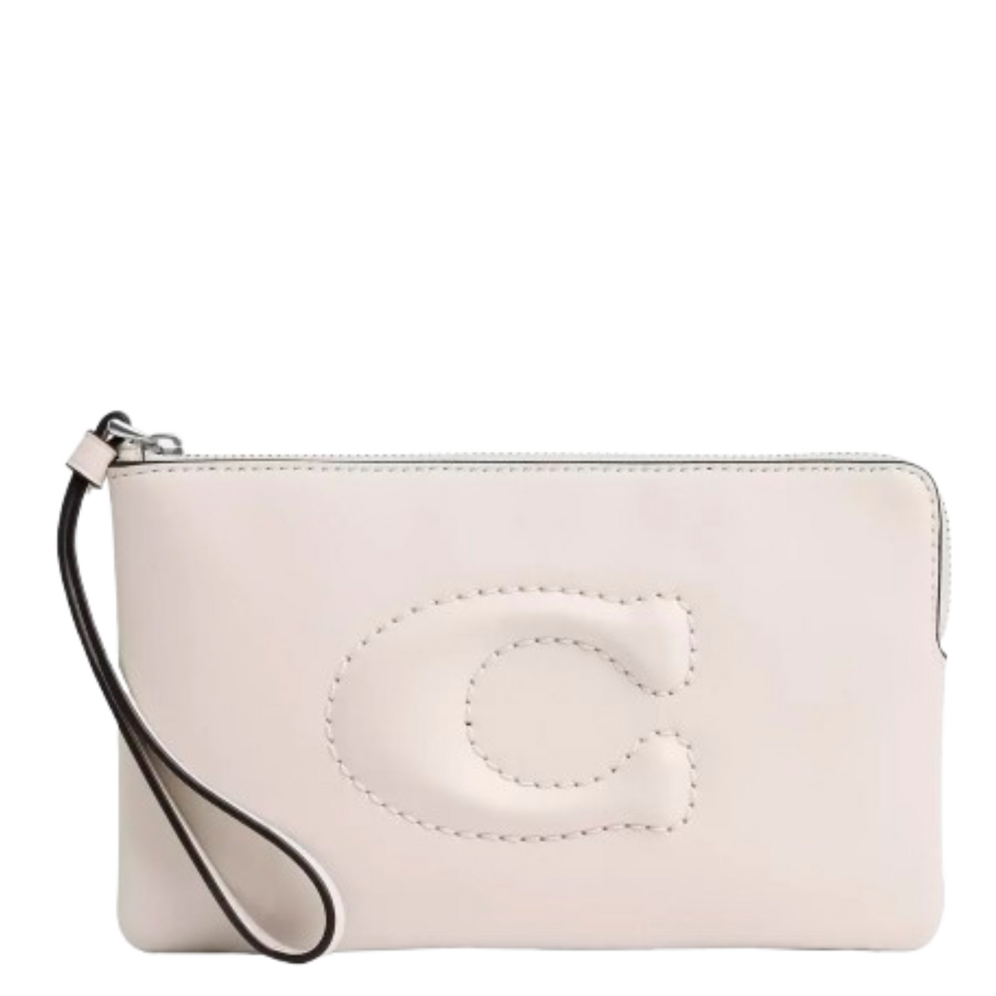 Monedero Coach Large Corner Zip Wristlet Chalk