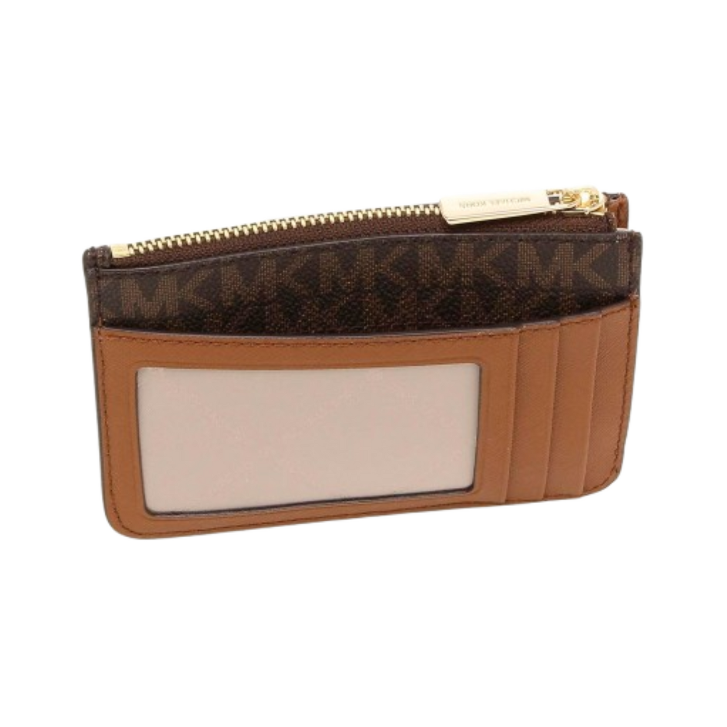 Monedero Michael Kors Jet Set Travel Small Signature Logo Coin Purse Brown